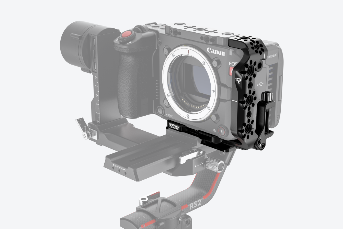 Wooden Camera Cage L-Bracket for Canon EOS C50