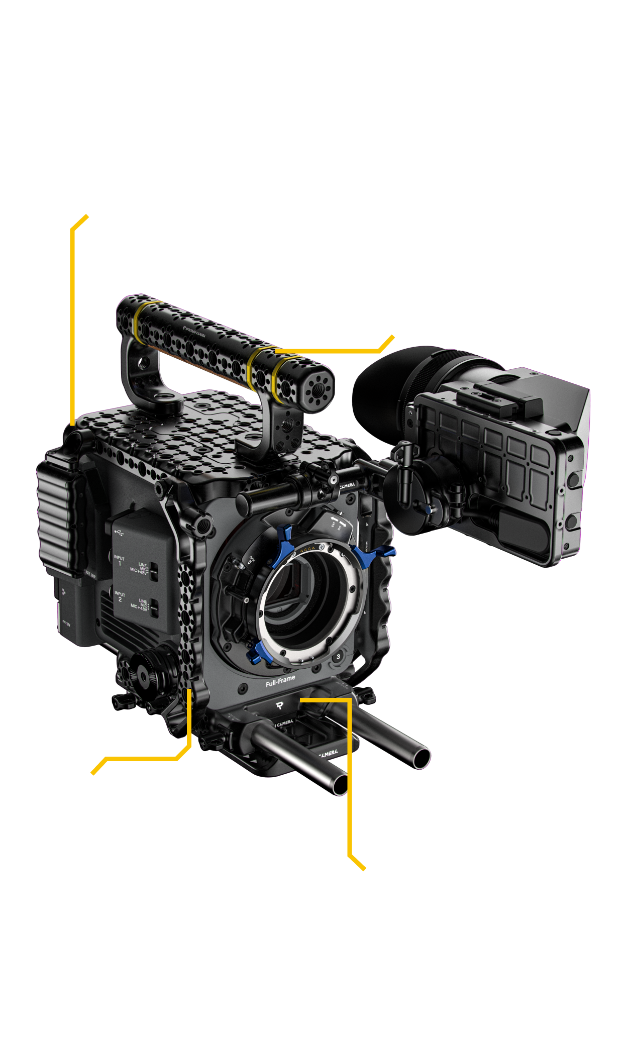 Sony BURANO Accessory System Call Out Front